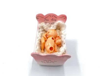 Vintage Tea Bag Cradle with BabyVintage