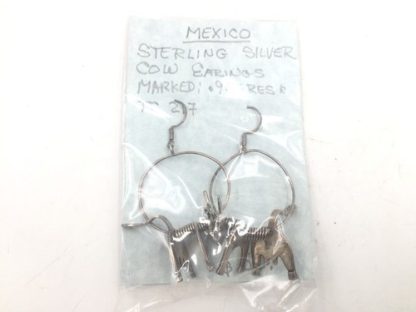Sterling Sliver Cow Earings