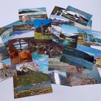 Vintage Collection of Alaskan Postcards- set of 34