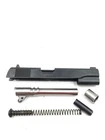 Remington 1911 R1 Centennial 1911-2011 45 acp, pistol parts, slide, barrel, and recoil spring.