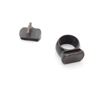 savage 87D 22LR rifle parts, band and front sight