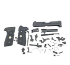 Sig Sauer P225 9mm, pistol parts, slide, barrel, recoil spring, trigger, bar, hammer, strut, springs, grips, screws, decocking lever, bearing, plate, slide catch, magazine catch, ejector, seat, lever
