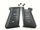 Jennings Bryco 58 380ACP Pistol Parts: Black Plastic Grips with Four Screws