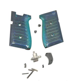 Bryco Jennings 9mm, Pistol Parts: Trigger, Disassembly Button, Grips, Pins, Screws, Springs