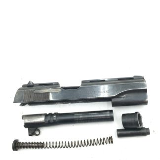 Llama IIIA 380ACP, pistol parts, slide, barrel, and recoil spring