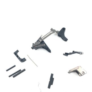 Glock 19 Gen 4 9mm, pistol parts, trigger, bar, housing, slide catch, springs, pins, magazine catch, stop