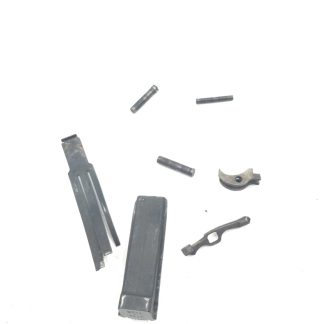Llama Model XI B 9mm 1911, pistol parts, mainspring housing, spring, pins, lever, pins