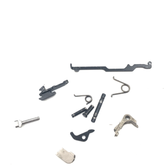 Sig Sauer P365 9mm, pistol parts, slide catch, bar, springs, pins, levers
