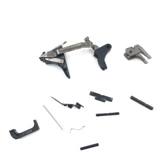 Glock 43 Gen 4 9mm, pistol parts, trigger, bar, housing, slide catch, springs, magazine catch, pins, strap, stop
