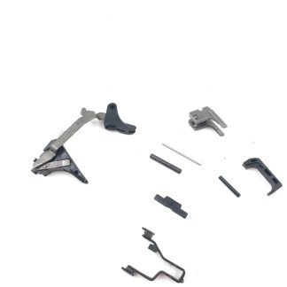 Glock 19 Gen 5 9mm, pistol parts, trigger, bar, housing, slide catch, springs, pins, magazine catch, stop
