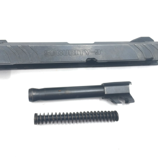 Ruger Security-9. 9mm Pistol Parts: Slide, Barrel, Recoil Guide