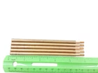 Finnish Mosin Nagant Rifle Parts: Five (5) Brass Cleaning Kit Rods (5" Overall)
